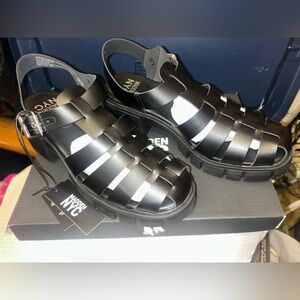 Black Strappy Sandals by Madden NYC